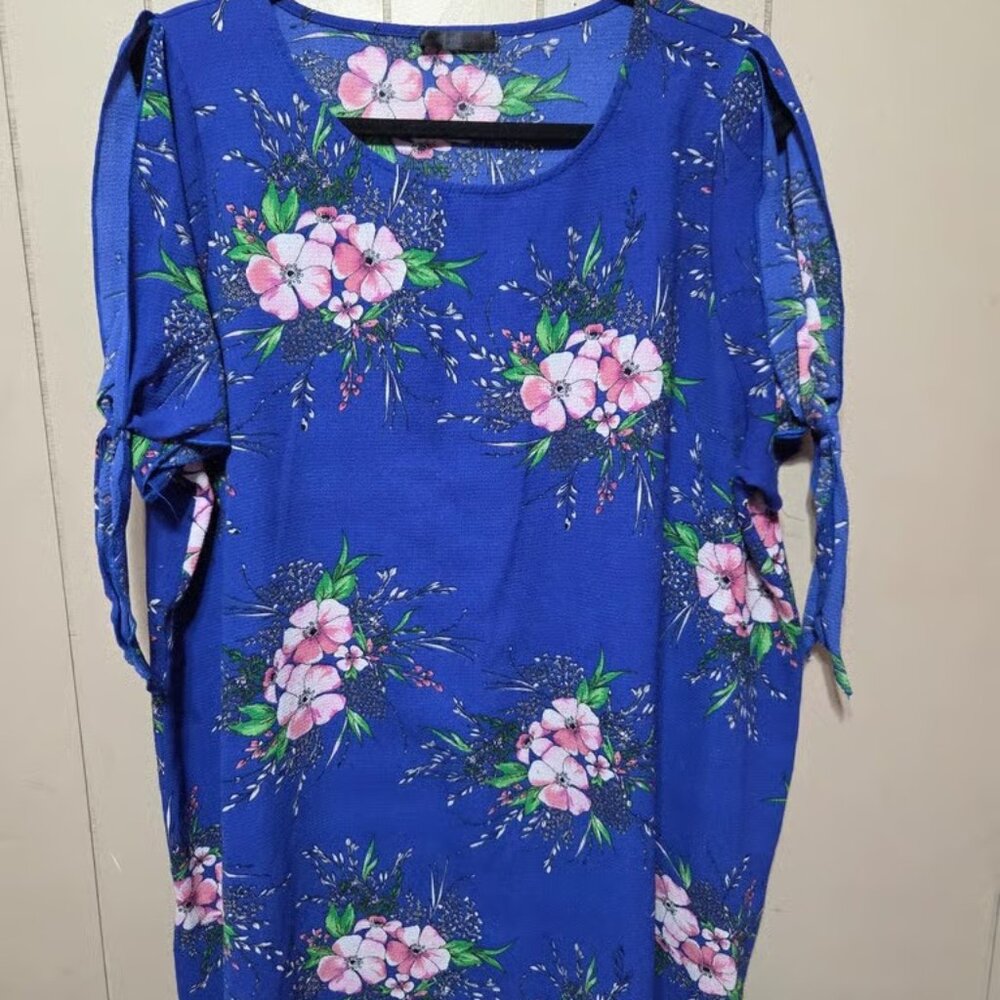 Shein floral blouse